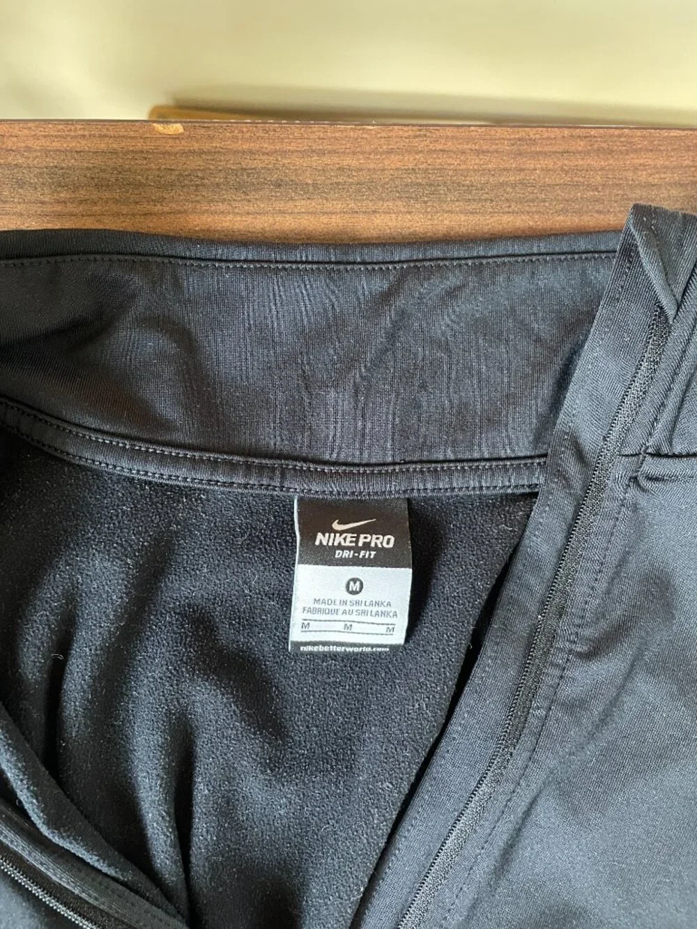 Nike Dri-FIT Half-Zip Pullover in Black — Size M